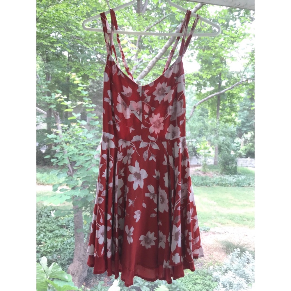 Red Floral Dress